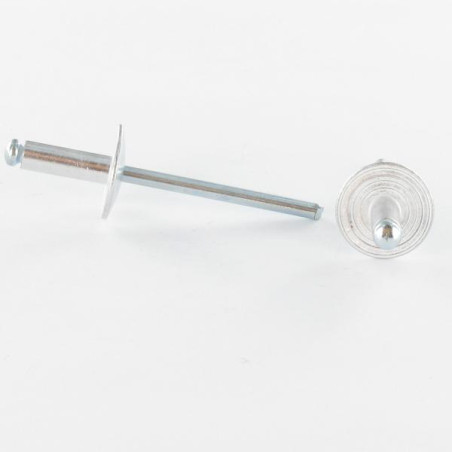 1 x Blind rivets Aluminium Stahlgewinde 4.8X30 Thickness Of Panel 20 For 25 Extra Large Head ALX