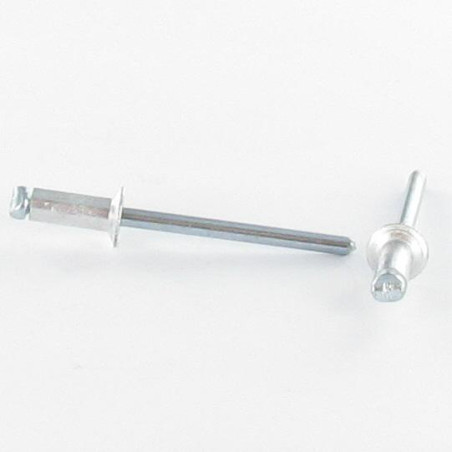 1 x Blind rivets Aluminium Stahlgewinde 2.4X10 Thickness Of Panel 6 For 8 Countersunk Head ALX
