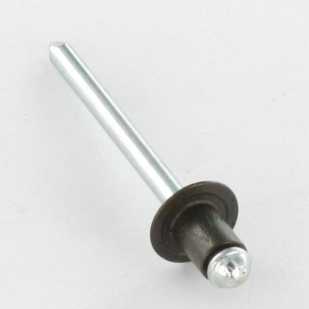 1 x Blind rivets Aluminium Stahlgewinde 4.8X6 Flat Head Ral8014/Sepia Brown