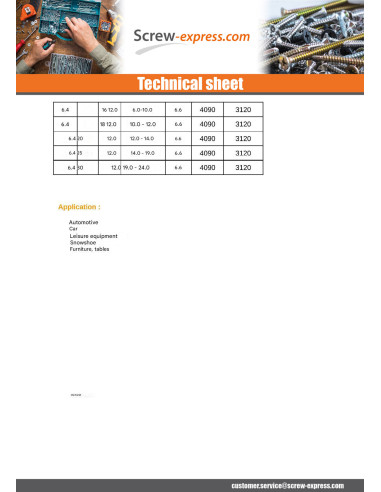 1 x Blind rivets Aluminium Stahlgewinde 4.8X6...