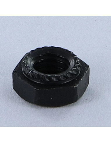 1 x Hex sheet metal nut Black Zinc Plated M6...