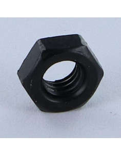 Hex sheet metal nut Black Zinc Plated M6 Thickness... 2