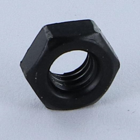 1 x Hex sheet metal nut Black Zinc Plated M6 Thickness Material 1.5