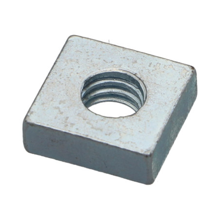 1 x Square Nut M5 10X10X4 Zinc Plated