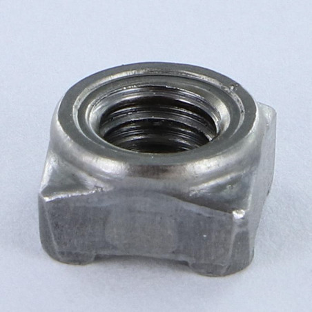 1 x Square Nut Welding M6 10X10X5 Steel