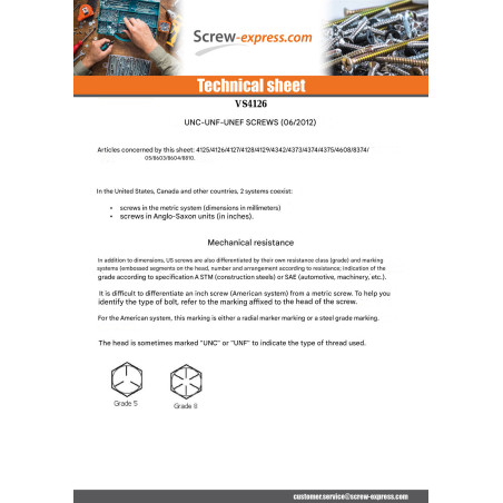 1 x Nut Hexagon 3/8" Unf Steel Grade 5