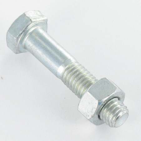 50 x Bolt With Nut Hexagonal Head M12X100 Class 8.8 Sb Zinc Plated