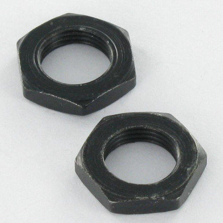 1 x Nut UNEF 3/8- 32 Across Flat 14 Thickness 3 Black Zinc Plated