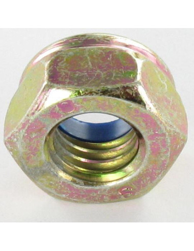 1 x Lock nut M18 Yellow Zinc