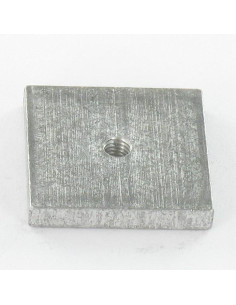 Square Nut M4 24X24X4 Aluminium
