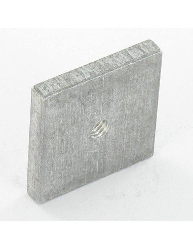 1 x Square Nut M4 24X24X4 Aluminium