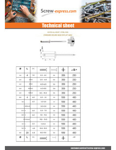 Blind rivets Aluminium Stahlgewinde 4X6 Thickness Of... 2