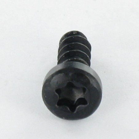 1 x Screw For Plastic Pan Head T20 4X12 Black Zinc Plated