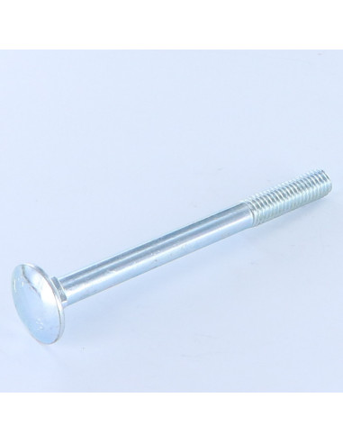 1 x Carriage Bolt M7X35 Partial Thread Yellow Zinc