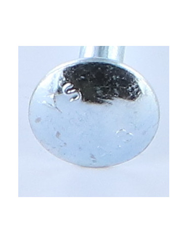 1 x Carriage Bolt M7X35 Partial Thread Yellow Zinc