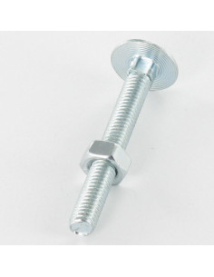 Bolt With Nut Carriage Bolt M12X160 Full Thread Zinc Plated 2
