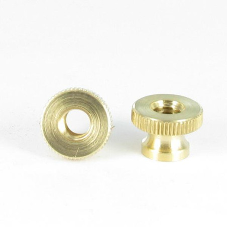 1 x Nut Knurled Brass M10 20X14 EMM