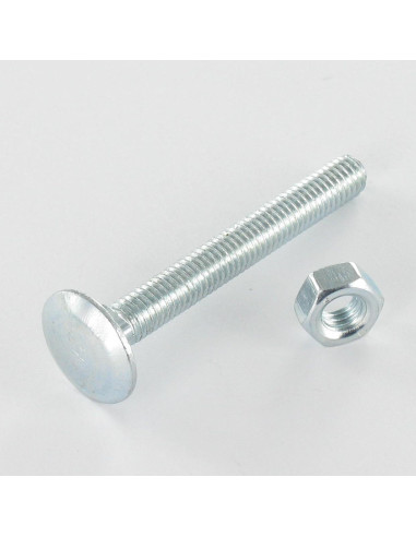 1 x Bolt With Nut Carriage Bolt M6X25 Full...