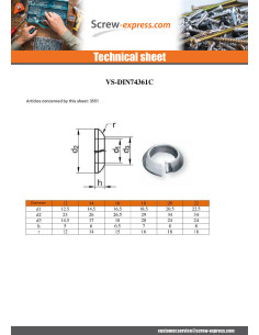 Washer Split Lock Conical M20 Zinc Plated 2