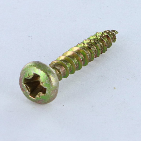 1 x Screw Spax Round Head Pozi PZ2 4.5X25 Yellow Zinc