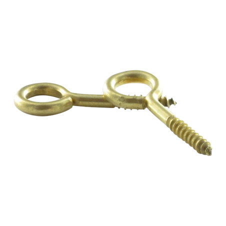1 x Eye Screws Brass 2.5X10