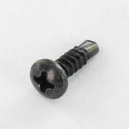 1 x Self Drilling Cylindrical Button Head Phillips 4.2X32 Sheet Metal Thread Black Zinc Plated