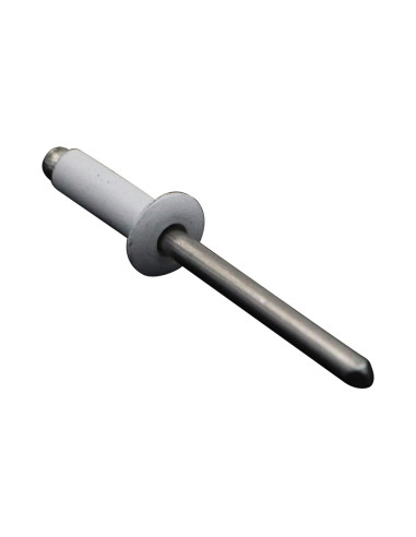 1 x Rivet alu 4.8X16 Flat Head Ral9016/Traffic...
