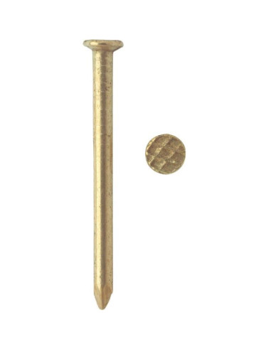 1 x Kg of nails Brass Flat Head 1.5X16