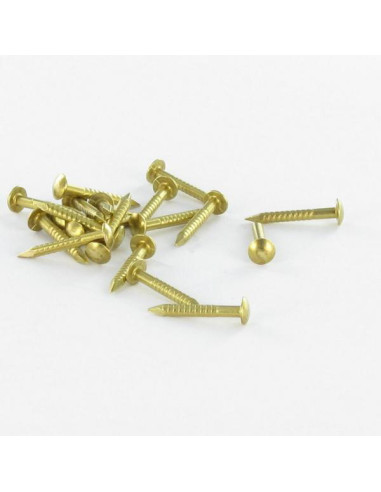 1 x Kg of nails Brass Round Head 1.8X16 N12