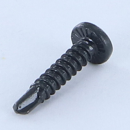 1 x Self Drilling Cylindrical Button Head Phillips 3.9X19 Sheet Metal Thread Zinc Plated LAQ Ral7016/Anthracite Grey