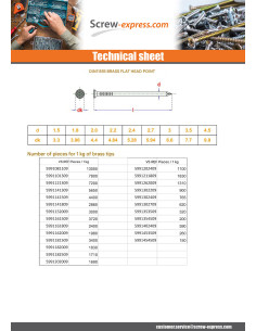Kg of nails Brass Flat Head 2.0X25 2
