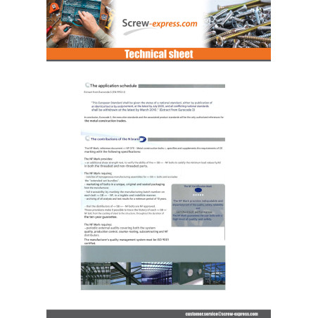 25 x Bolt With Nut Hexagonal Head M16X110 Class 8.8 Sb Zinc Plated