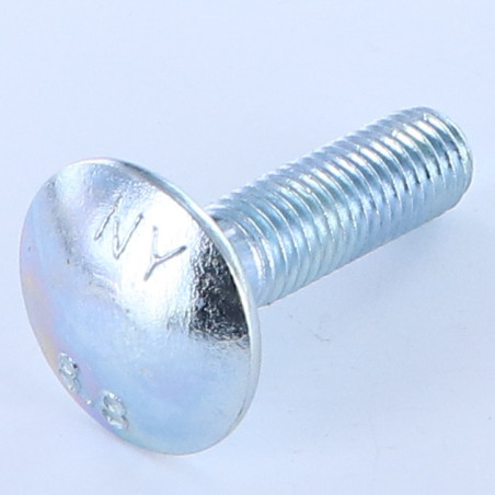 1 x Carriage Bolt M12X45 Thin Square 3.5 Class 8.8 Zinc Plated