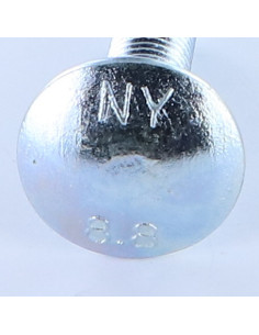 Carriage Bolt M12X45 Thin Square 3.5 Class 8.8 Zinc Plated 2