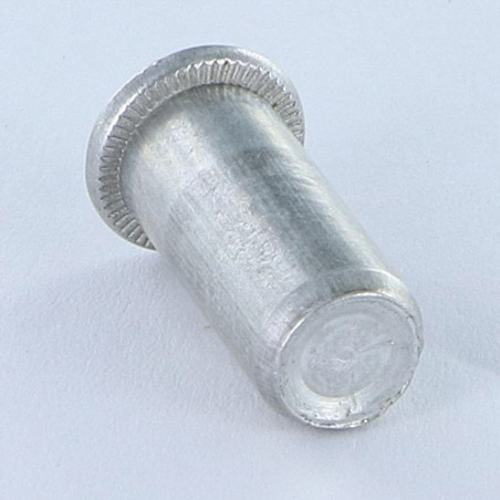 1 x Rivet nut Flat Head One-Eyed M4X16.5 ALPB 25 Aluminium