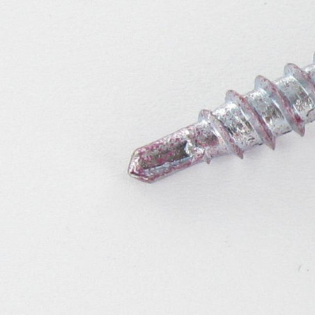 1 x Self Drilling Hexagonal Head 4.8X35 Neoprene Bonded Sealing Washer Epdm Zinc Plated Ral3005/Wine Red