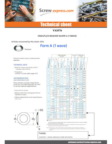 1 x Washer ONDUFLEX M12 Steel Type to 1 Waves