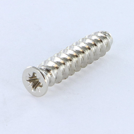 1 x Euro screw Countersunk Head Pozi 6.3X14 Head Diameter: 7.5 Nickel Plated