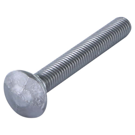 1 x Carriage Bolt Head DIAMOND M8X70 Black Zinc Plated