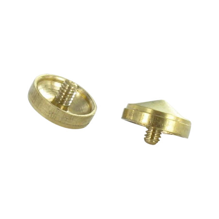 1 x Cover Cap Conical Brass 15 Cover Cap M3 Step 60