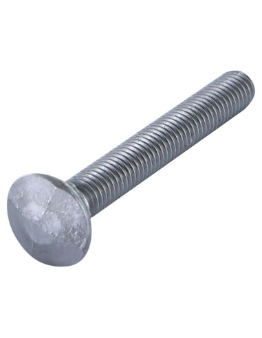 1 x Carriage Bolt Head DIAMOND M8X50 Black Zinc...