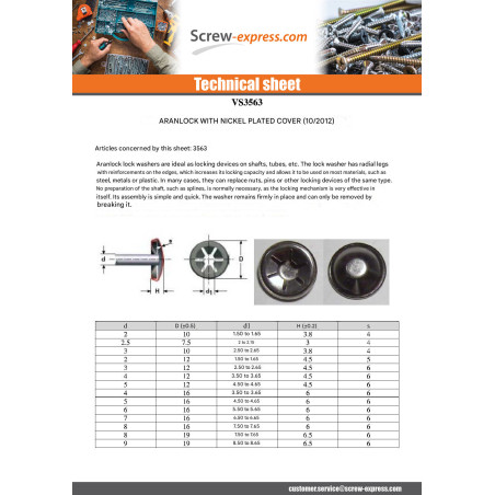 1 x Covered Ring Aran Lock 8 cap of 16 Nickel Plated