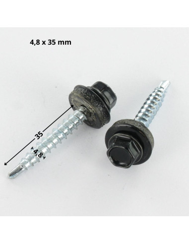 1 x Self Drilling Hexagonal Head 4.8X35...