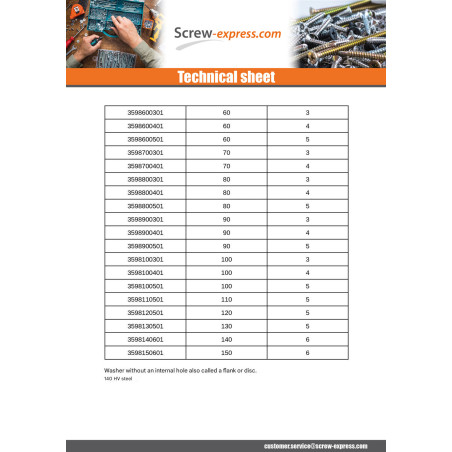 1 x Flat Washer Without Hole 80X3 Steel