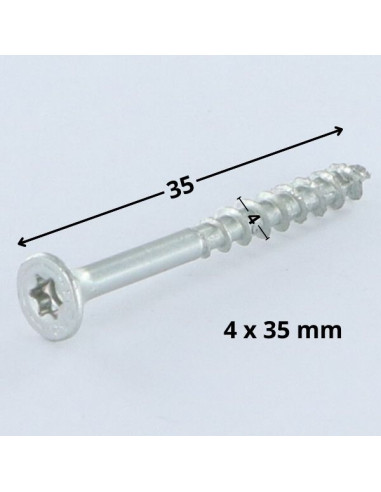 1 x Screw Spax Countersunk Head T20 4X35 Thread...
