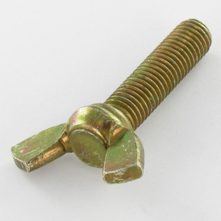 1 x Screw Wing M10X40 Form American Yellow Zinc