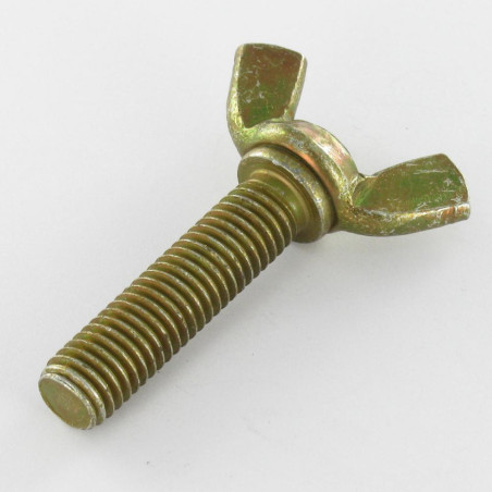 1 x Screw Wing M10X40 Form American Yellow Zinc