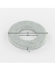 Washer Flat M16X32X3 M Hot Dip Galvanized 2