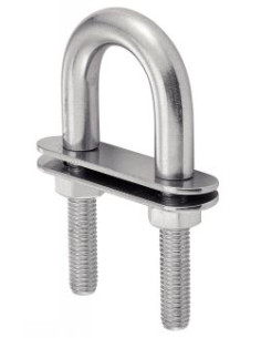 U-Bolt U-shaped With Double PLAQUES Stainless Steel A4 5X78