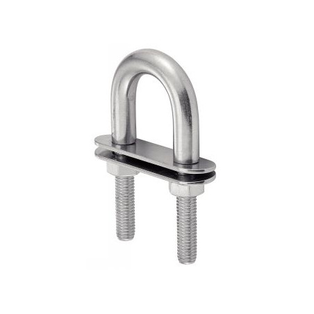 1 x U-Bolt U-shaped With Double PLAQUES Stainless Steel A4 10X110